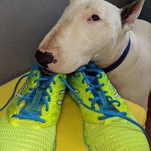Asics neon trainers